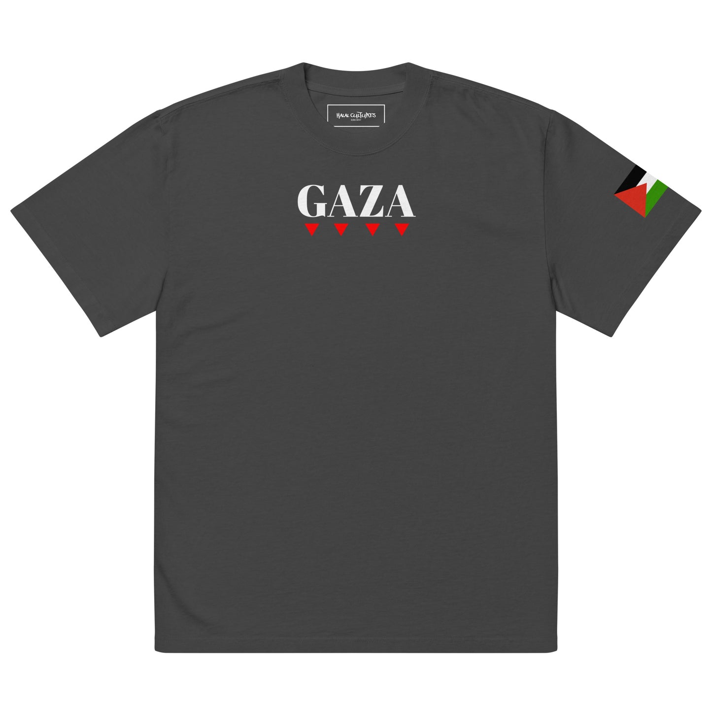 Gaza Oversized Faded T-shirt By Halal Cultures